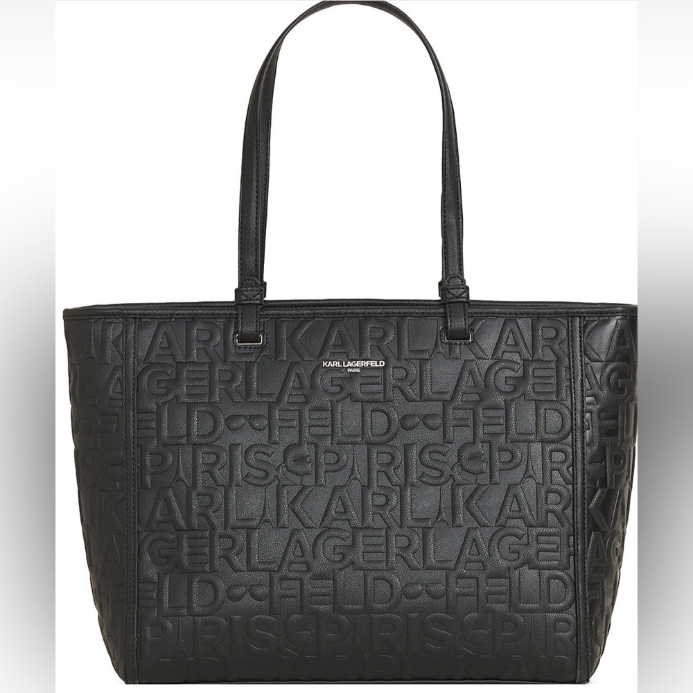 Karl Lagerfeld Paris Black Monogram Tote